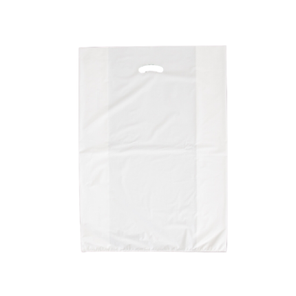 Sacchetti in plastica bianchi con manico a fagiolo 55x80cm (15kg-200pz)