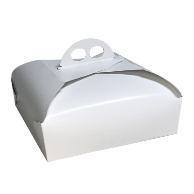 Scatola classica porta torta quadrata con manico