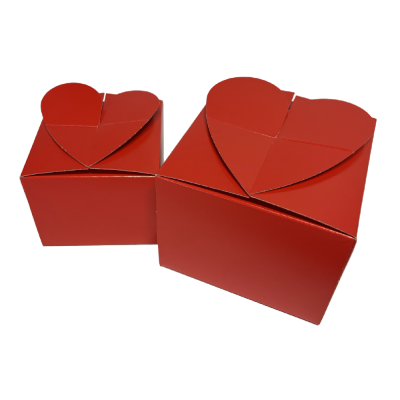 Scatola San Valentino monoporzione cuore rosso