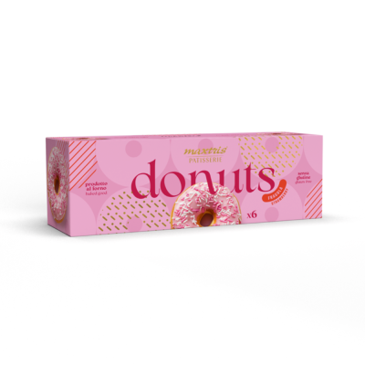Donuts alla fragola (6 pezzi)