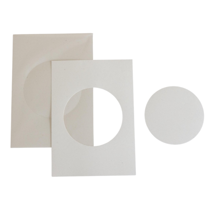 Cartoncino tondo betulla