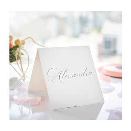 Segnaposto quadrato color betulla