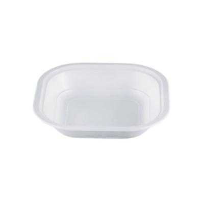 Vaschette PP quadrate trasparenti (100 pezzi)