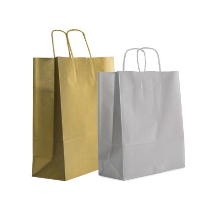 Sacchetti in carta lucida oro e argento