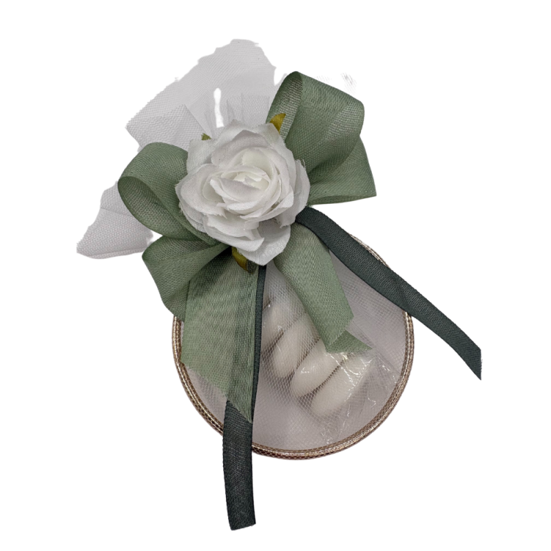 Anello in metallo per confetti (12 pezzi)