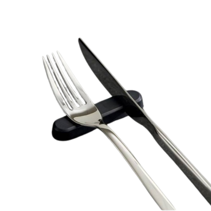 Poggia posate nero in melamina (6 pezzi) Poggia posate nero in melamina (6 pezzi)