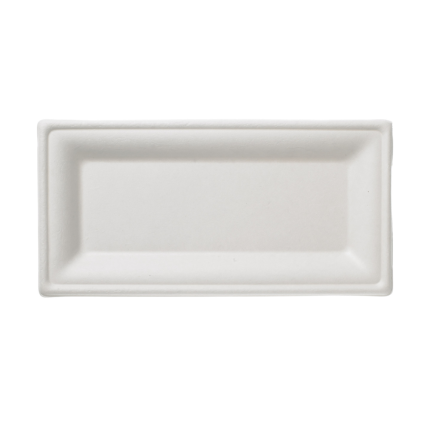 Piatti rettangolari in polpa Bio (50 pezzi) Piatti rettangolari in polpa Bio (50 pezzi)