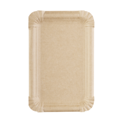 Vassoio rettangolare in cartone avana (250 pezzi) Vassoio rettangolare in cartone avana (250 pezzi)