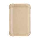 Vassoio rettangolare in cartone avana (250 pezzi)