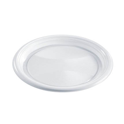 Piatti piani PP riutilizzabili (50 pezzi)