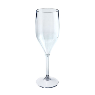 Flutes riutilizzabili in SAN trasparente (6 pezzi) 2