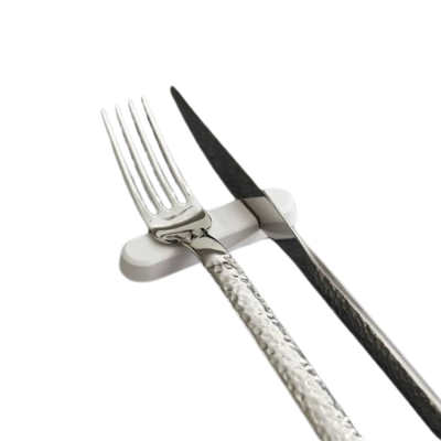 Poggia posate bianco in melamina (6 pezzi)
