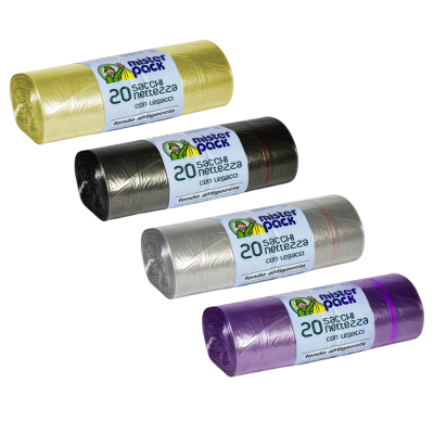 Sacchi pattumiera con fondo anti-goccia 110 LT (20 pezzi)
