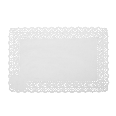 Carte pizzo rettangolari sotto torta (100 pezzi)