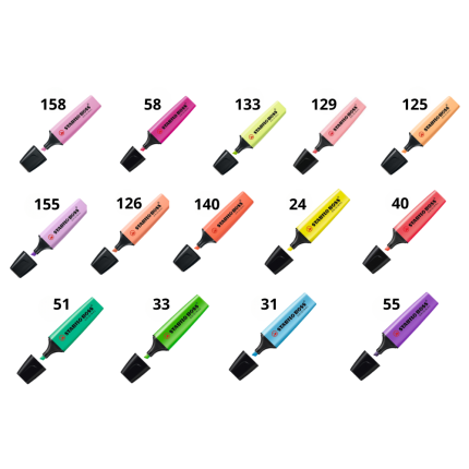 Evidenziatori Stabilo Boss fosforescenti e pastello