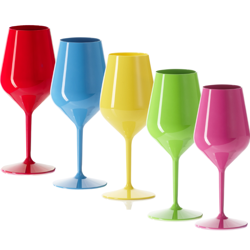 Calice colorato in tritan riutilizzabile 470cc