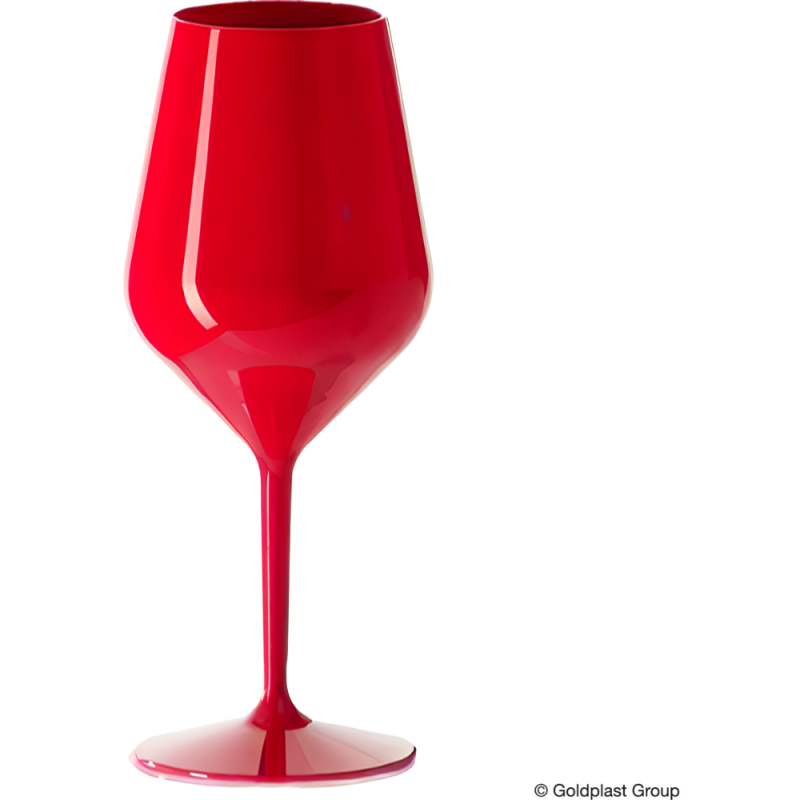 Calice colorato in tritan riutilizzabile 470cc rosso