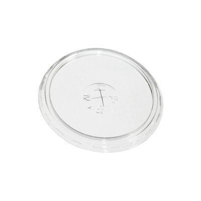 Coperchi per bicchieri in R-Pet trasparenti 200-350cc (100 pezzi)