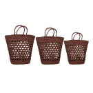 Borsa in vimini bordeaux