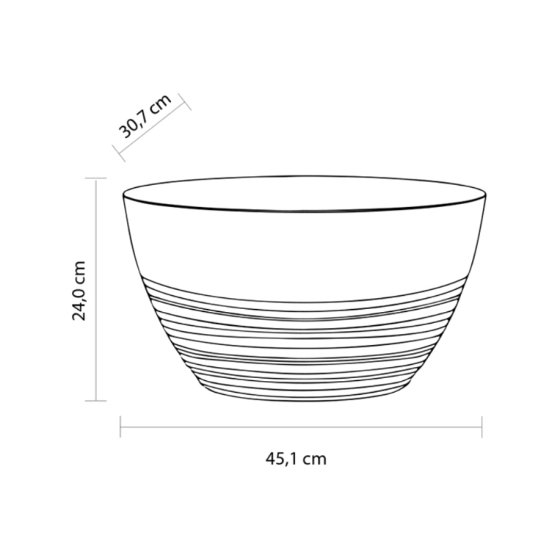 Spumantiera Game Oval Bowl Clear