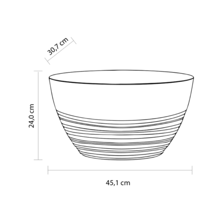Spumantiera Game Oval Bowl Clear