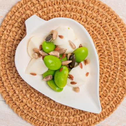 Piattino foglia in polpa (25 pezzi)