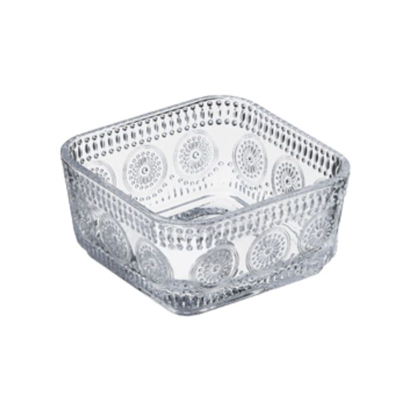 Ciotoline in vetro decorato (4 pezzi)