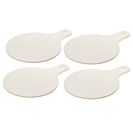 Mini tagliere tondo in legno (24 pezzi)