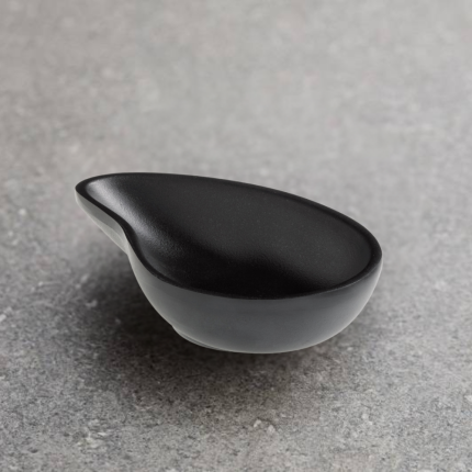 Ciotola a goccia in melamina nera