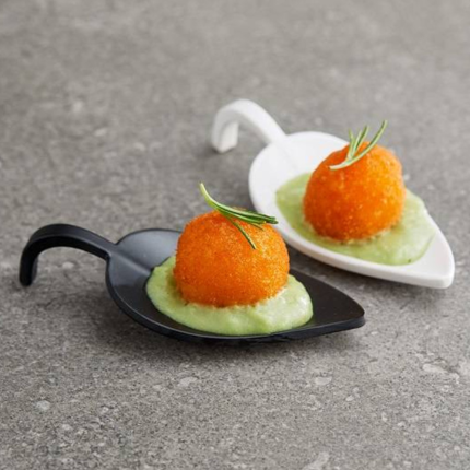 Piattino foglia finger food