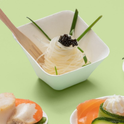 Ciotolina squadrata degustazione in polpa (50 pezzi)