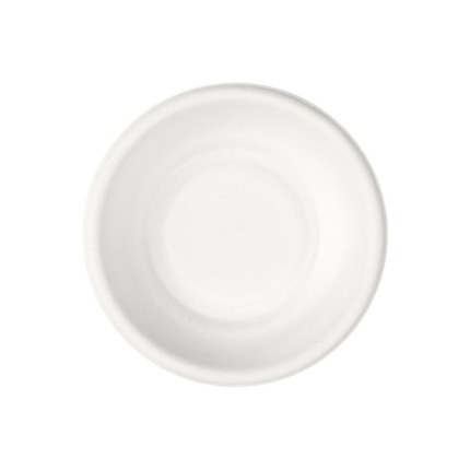 Piattini in bagassa bianchi (100 pezzi)