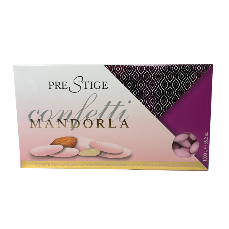 Confetti mandorla intera rosa