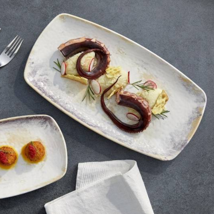 Piatto rettangola Galassia in melamina