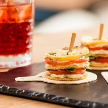 Mini tagliere tondo in legno (24 pezzi)