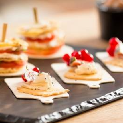 Mini tagliere rettangolare in legno (24 pezzi)