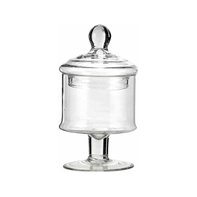 Vaso potiche in vetro trasparente