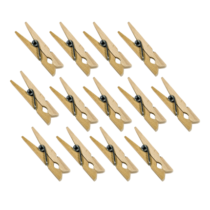 Mollettine in legno 2,5cm (100 pezzi) Mollettine in legno 2,5cm (100 pezzi)