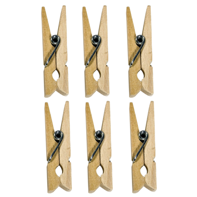Mollette in legno 7cm (6 pezzi)