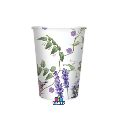 Bicchieri in cartoncino Flowers Garden (6 pezzi)