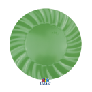 Piatti in carta Wavy Olive Green (6 pezzi)