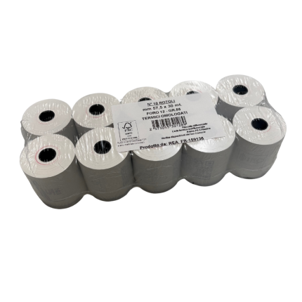 Rotoli cassa carta termica BPA free (10 pezzi)