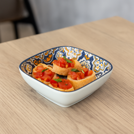 Ciotola squadrata Amalfi in porcellana Ciotola squadrata Amalfi in porcellana