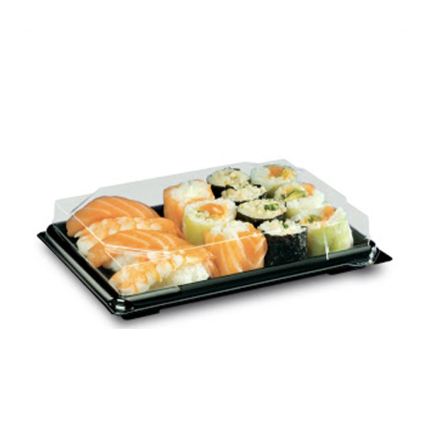 Vaschette sushi con coperchio (25 pezzi) Vaschette sushi con coperchio (25 pezzi)