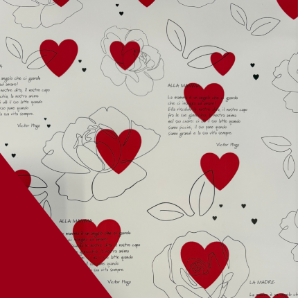 Bobina carta in polipropilene Alla Mamma