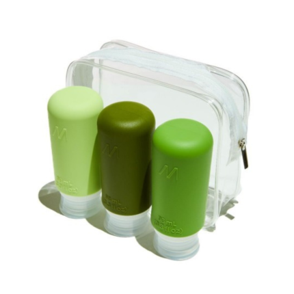 Kit viaggio 3 pezzi con beauty