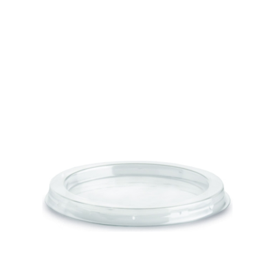 Coperchi piatti per coppette in carta eco 90cc (100 pezzi)