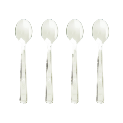 Cucchiaini trasparenti compostabili 10CM (50 pezzi)