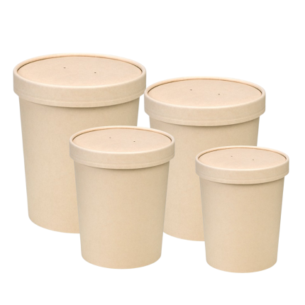 Contenitore con coperchio in cartoncino (25 pezzi)