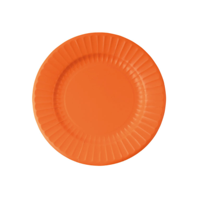 Piatti in carta Pastel arancio 21cm (8 pezzi)